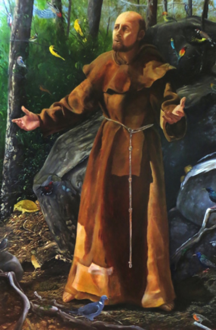 St. Francis in LaVerna
6’ x 4’
oil on panel